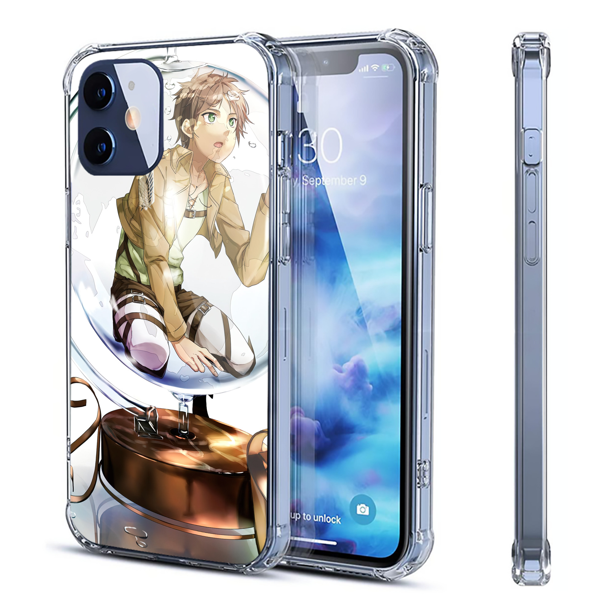 （画像用） 進撃の巨人 Attack on Titan 【iPhone 12シリーズ対応】透明スマホケース（クリアソフトケース）